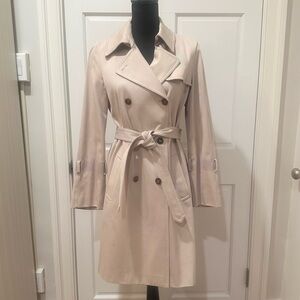 Salvatore Ferragamo Cream Trench Coat